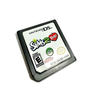 Nintendo DS Sims 2 Pets Game Animal Kids Player Fun Vintage
